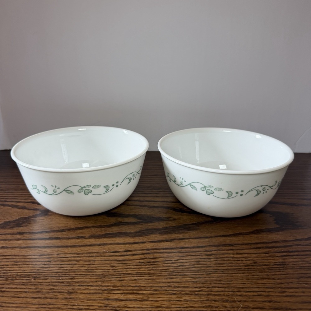 Vintage CORELLE Country Cottage 28 Oz Super Soup Cereal Bowls Set Of 2